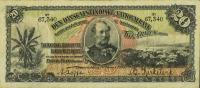 p19a from Danish West Indies: 20 Francs from 1905